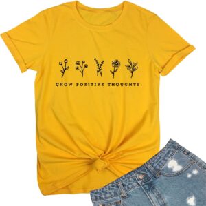 BLACKMYTH Women Cute Graphic T Shirts Summer Tops