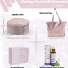 Secret Garden Velvet Meditation Cushion – Large Yoga Cushion to Achieve Full Serenity – Eco-Friendly Buckwheat Hull Filled Meditation Pillow – Yoga Pillows for Sitting on Floor (Rose Pink)