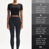 MAGCOMSEN Women's Crop Workout Tops Yoga Short Sleeve Athletic Shirts Cropped Slim Fit Gym Clothes Tight Tshirt Exercise