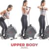 Sunny Health & Fitness Multi-Function Premium Magnetic Rowing Machine, Bicep Curls, Upward Rows, Seated Rows, Foldable Slide Rails, Digital Monitor and Optional Bluetooth with Free SunnyFit App