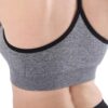 AKAMC Women's Cross Back Sport Bras,Adjustable Straps Padded Criss Cross Cropped Bras for Yoga Workout Fitness