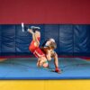 BalanceFrom Folding Gymnastics Mat, Home Gym Floor Tumbling Equipment, 4' x 10' x 2"