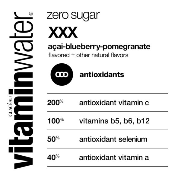 vitaminwater zero XXX, 20 fl oz