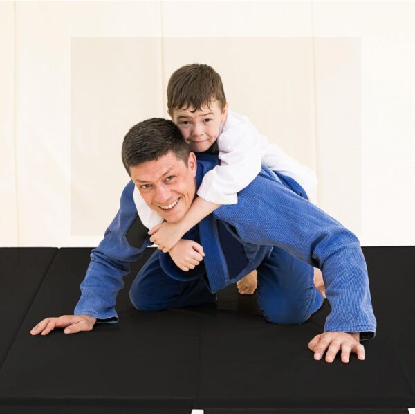 BalanceFrom Folding Gymnastics Mat, Home Gym Floor Tumbling Equipment, 4' x 10' x 2"