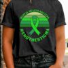 LBP Womens Green Ribbon Shirt Mental Health Matters End The Stigma T-Shirt Green Ribbon Activist Tee Tops