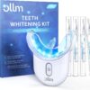 Teeth Whitening Kit for Sensitive Tooth: 35% Carbamide Peroxide White Gel Pens LED Light Whitener with Dental Mouth Trays Professional Bright Brace Oral Care Product System for Home Work Travel
