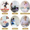 5 Pairs Yoga Socks with Grips for Women, Non Slip Socks for Women, Pilates Socks with Grips, Non Slip Pilates Grip Socks, Yoga Pilates Anti Skid Socks, Non Slip Barre Hospital Socks