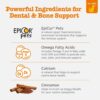 Zesty Paws Dental Bones - Fights Tartar & Plaque - Gum, Teeth & Bone Health - Cinnamon for Dog Breath - Immune, Joint, Gut, Skin & Coat Support - Omega 3 EPA & DHA and Calcium - Small Dogs - 28 ct…
