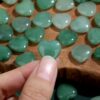 20PCS Green Aventrine Heart Healing Crystals Set Stones Love Shaped Polished Crystal Natural Cute Pocket Thumb Reiki Wholesale Set Gifts Balancing Meditation