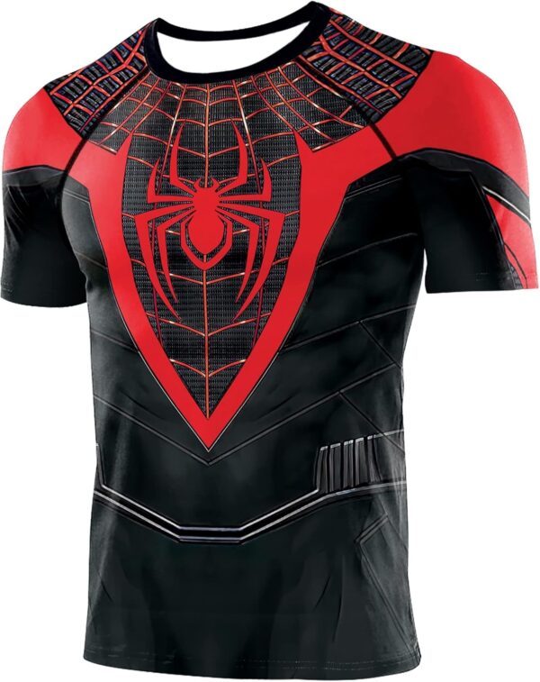 Men's Compression Shirt, Soft Short Sleeve 3D Print Fitness Sports Shirt Gym T-Shirt