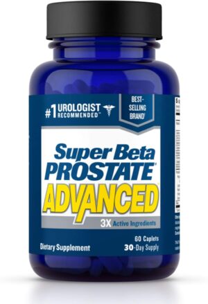 Advanced Prostate Supplement for Men – Reduce Bathroom Trips, Promote Sleep, Support Urinary Health & Bladder Emptying. Beta Sitosterol not Saw Palmetto. (60 Caplets, 1-Bottle)