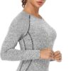 3-4 Pack Dry Fit Long Sleeve Tshirt for Women Moisture Wicking Long Sleeve Tee Outdoor Compression Running Workout Tops