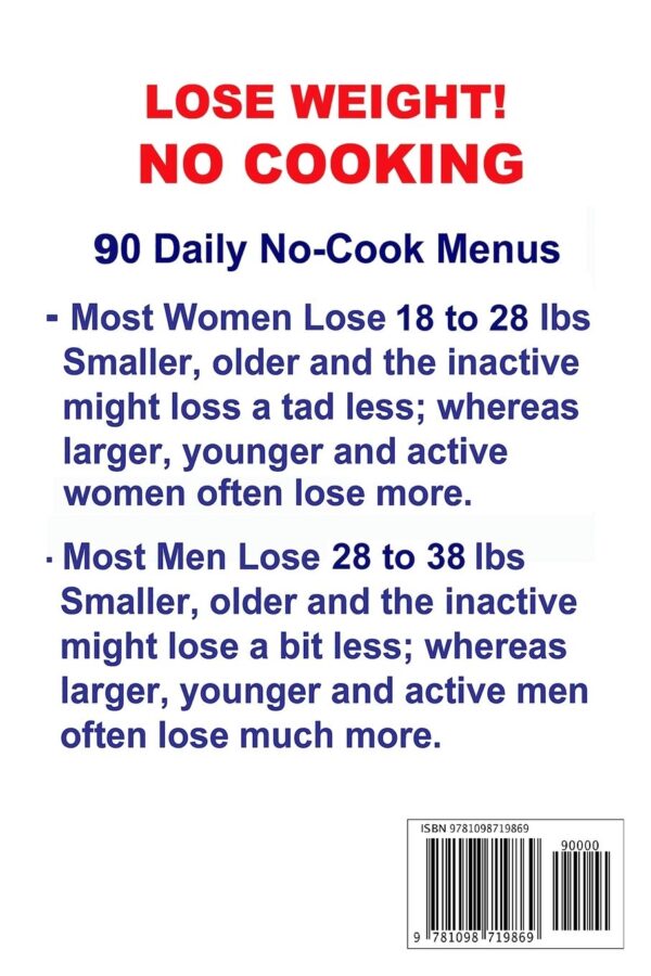 90-Day No-Cooking Diet - 1500 Calorie