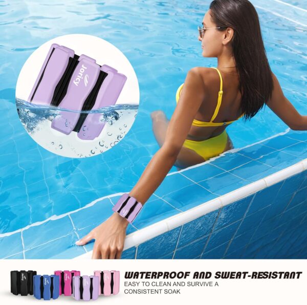 Wrist Weights Adjustable Ankle Weights for Women Men Kids 1lb*2 Silicone Arm & Leg Weighted Bracelet for Yoga Pilates Running Walking Swimming Physical Therapy Strength Training Exercise
