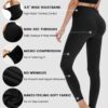 High Waisted Leggings for Women - Soft Athletic Tummy Control Pants for Running Cycling Yoga Workout