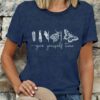 LBP Butterfly Inspirational Shirts Give Yourself Time Shirt for Women Butterfly Life Graphic Tees Motivational T-Shirt