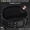 RDX Weight Lifting Belt Gym Fitness, Cowhide Leather, 4” 6” Padded Lumbar Back Support, 10 Adjustable Holes, Weightlifting Powerlifting Bodybuilding Deadlift Squat Workout Strength Training, Men Women