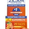 Zicam Cold Remedy Zinc Rapidmelts, Citrus Flavor, 25 Count (Pack of 1)