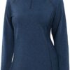 Miusey Womens Quarter Zip Running Pullover Jackets Long Sleeve Workout Tops (PRIME)