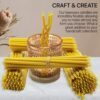 45 Pack Set Pure Beeswax Taper of Natural Wax – 7 inch Honey Scented Aroma – Healthy Beeswax for Religious Home Meditation Party and DIY Purposes 1101415