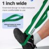 Trideer Stretching Strap Yoga Strap for Physical Therapy, 10 Loops Yoga Straps for Stretching, Non-Elastic Stretch Strap for Pilates, Exercise, Stretch Band for Women & Men with Exercise Book