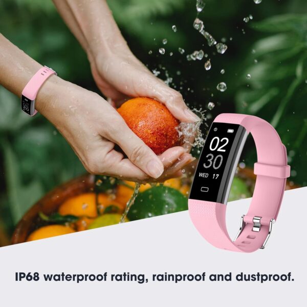 Kummel Fitness Tracker with Heart Rate Blood Oxygen Monitor, Activity Tracker Sleep Monitor Health Tracker, Smart Watch Pedometer Step Calories Counter, Fitness Watches for Men Women