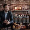 Essential Oils Set, Men Scents Fragrance Oil Aromatherapy Essential Oils Kit for Diffuser (6x10ML) - Sandalwood, Cedar, Leather, Sweet Tobacco, Rum, Cologne Aromatherapy Oils for Men, Gift for Men