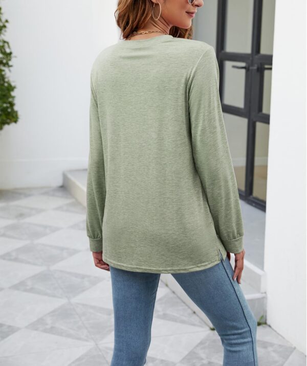 Womens Fall Crewneck Sunflower Graphic Print Tops Long Sleeve Cute Casual Tees