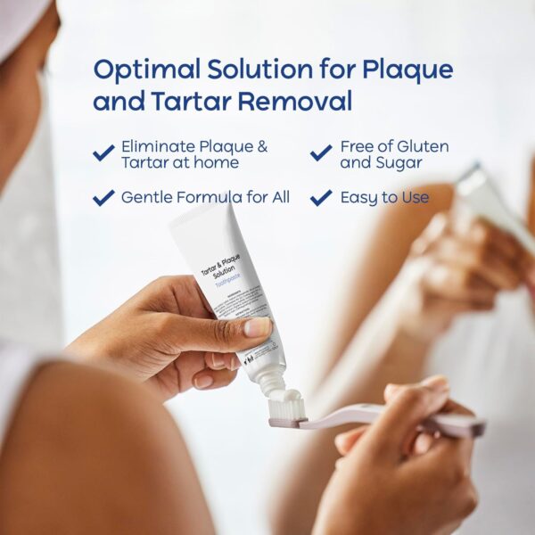 Tartar Control Toothpaste for Tartar Removal: Plaque Remover - Plaque Remover for Teeth - Tartar Remover for Teeth - Hard Plaque Remover - Plaque Toothpaste - Removes Plaque, Prevents & Reduces Tartar