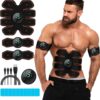 ABS Stimulator Workout Equipment, Ab Machine USB Rechargeable Gear for Abdomen/Arm/Leg, Strength Training Equipment for Men and Women
