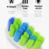 7AM2M Sonic Electric Toothbrush with 6 Brush Heads for Adults&Kids, One Charge for 120 Days, Wireless Fast Charge, 5 Modes, 40000VPM Powered Toothbrush, 2 Minutes Built in Smart Timer (Navy Blue)