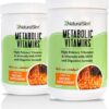 NaturalSlim Metabolic Vitamins - Combination of High Potency Multivitamins, Minerals, B Complex, Msm, & Digestive Formula Supplements for Men & Women - Energy & Metabolism Support - 2 Pack