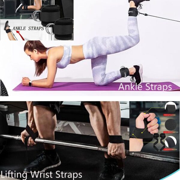 Cable Machine for Home Gym, Triceps Press Down Cable Machine attachments, LAT Pull Down attachments, Triceps Pull Down attachments, Fitness Equipment Cable Accessories.