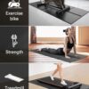 Foldable Treadmill Mat, Exercise Bike Mats for Home Gym Workout, Waterproof Non-Slip Exercise Equipment Mat Floor Protector for Indoor Cycles, Rowing Machine, Elliptical