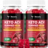 2 Pack Keto ACV Gummies - 4000mg Apple Cider Vinegar Gummies Sugar-Free with Probiotics, B12, Keto Supplements for Women & Men 240 Gummies