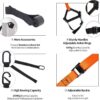 Moulyan Bodyweight Resistance Training Straps,Suspension Training Straps Complete Home Gym Fitness Trainer kit for Full-Body Workout Easy Setup Gym Home Outdoors