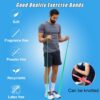 Resistance Bands for Working Out, Physical Therapy Bands, Elastic and Exercise Bands Set for Stretching, Suitable for Rehab, Yoga, Pilates, Gym, Home Exercise