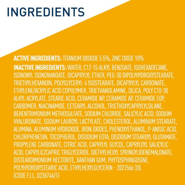 CeraVe Hydrating Mineral Sunscreen SPF 30 with Sheer Tint, Tinted Mineral Sunscreen with Zinc Oxide & Titanium Dioxide, Blends Seamlessly For Healthy Glow, Medium, 1.7 Fluid Ounce