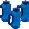 COOL GEAR 3-Pack BEAST 64 oz Jug with Handle | Large Capacity Water bottle for Athletes, Fitness, Gym, & Outdoor Sports | Wide mouth, Leak proof - Blueberry Pack