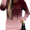 MODARANI Womens Pullover Hoodie Sweatshirts Casual Tunic Tops Kangaroo Pocket Shirts Tie Dye&Floral Print
