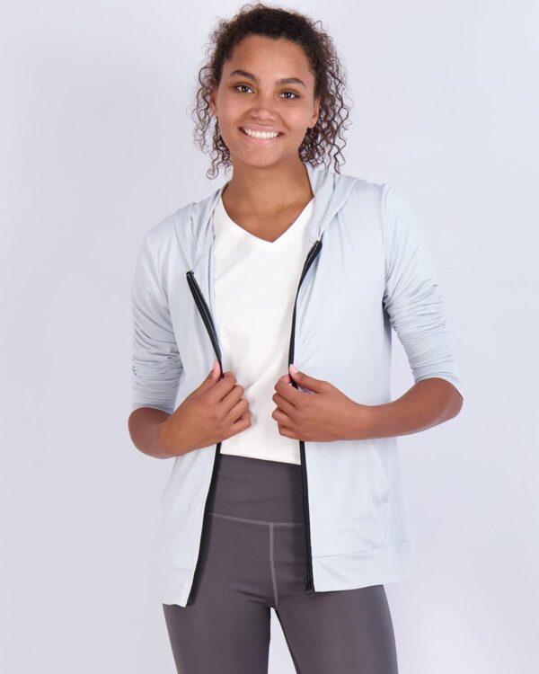 Real Essentials 3 Pack: Womens Dry-Fit Long Sleeve Quarter Zip & Full Zip Up Hoodie Workout Jacket (Available in Plus)