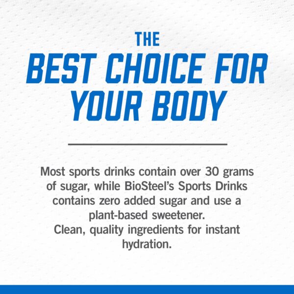 BioSteel Sports Drink, Great Tasting Hydration with 5 Essential Electrolytes, Blue Raspberry Flavor, 16.7 Fluid Ounces, 12-Pack