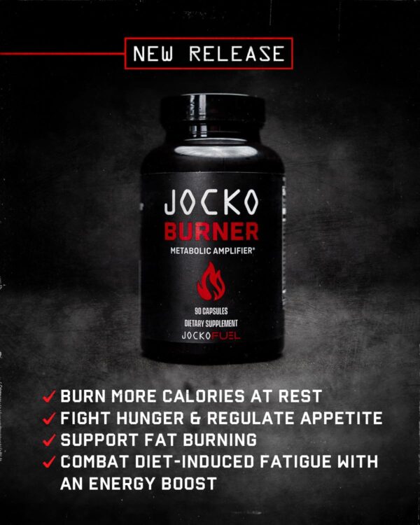 Jocko Fuel Burner for Men & Women - Healthy Weight Support Supplement, Helps Regulate Appetite, & Metabolism Booster - Supports Healthy Metabolism & Increased Thermogenesis 90 Count (30 Day Supply)