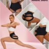 Scrunch Booty Shorts for Women V Back High Waisted Yoga Shorts Cut Out Rave Bottoms Butt Lifting Short Mini Hot Pants