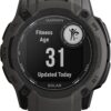 Garmin Instinct 2X Solar, Rugged GPS Smartwatch, Built-in Flashlight, Solar Charging Capability, Multi-Band GNSS, Graphite