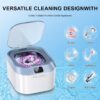 Ultrasonic Retainer Cleaner, Alisili Ultrasonic Jewelry Cleaner for Retainers, Dentures, Mouth Guard, Aligner, 48kHz 24W Sonic Retainer Cleaner with 220ML Capacity and 3 Cleaning Modes