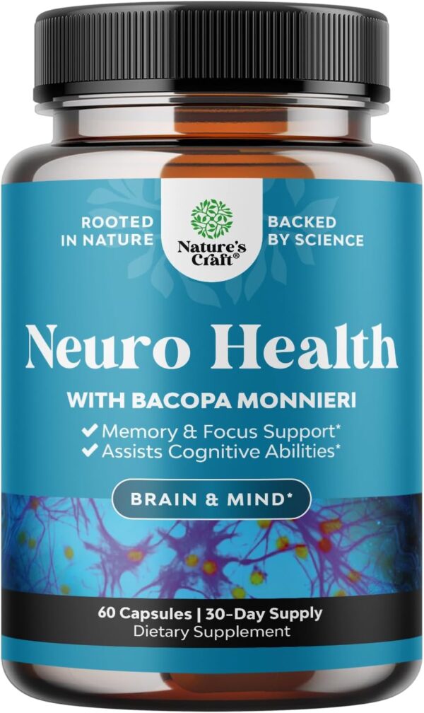 71LL6fU79ZL._AC_SL1500_.jpg Nootropics Brain Support Supplement - Mental Focus Nootropic Memory Supplement for Brain Health & and Performance Blend, with Energy and Vitamins DMAE Bacopa and Phosphatidylserine Capsule
