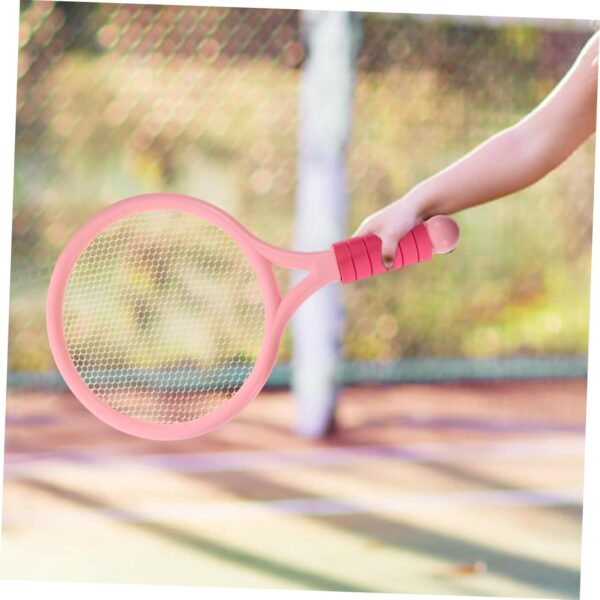 2pcs Pink Cartoon Tennis Racket for Outdoor Fitness Equipment for Fun Racquet for Playing and Engaging Activities Lightweight and Colorful Design