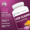 Dr. Berg Liver Cleanse Detox Capsules w/Unique Blend of Milk Thistle, Ox Bile & Folate - Liver Supplement Includes Turmeric, Black Pepper & Choline - 60 Capsules