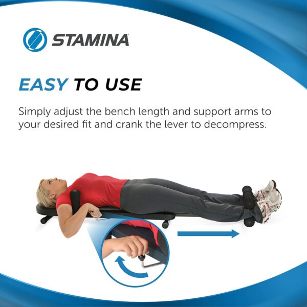 71Ld7HPuEAL._AC_SL1500_.jpg Stamina InLine Back Stretch Bench Upper and Lower Back Stretcher - No Inversion Decompression Fitness Equipment - Up to 250 lbs Weight Capacity